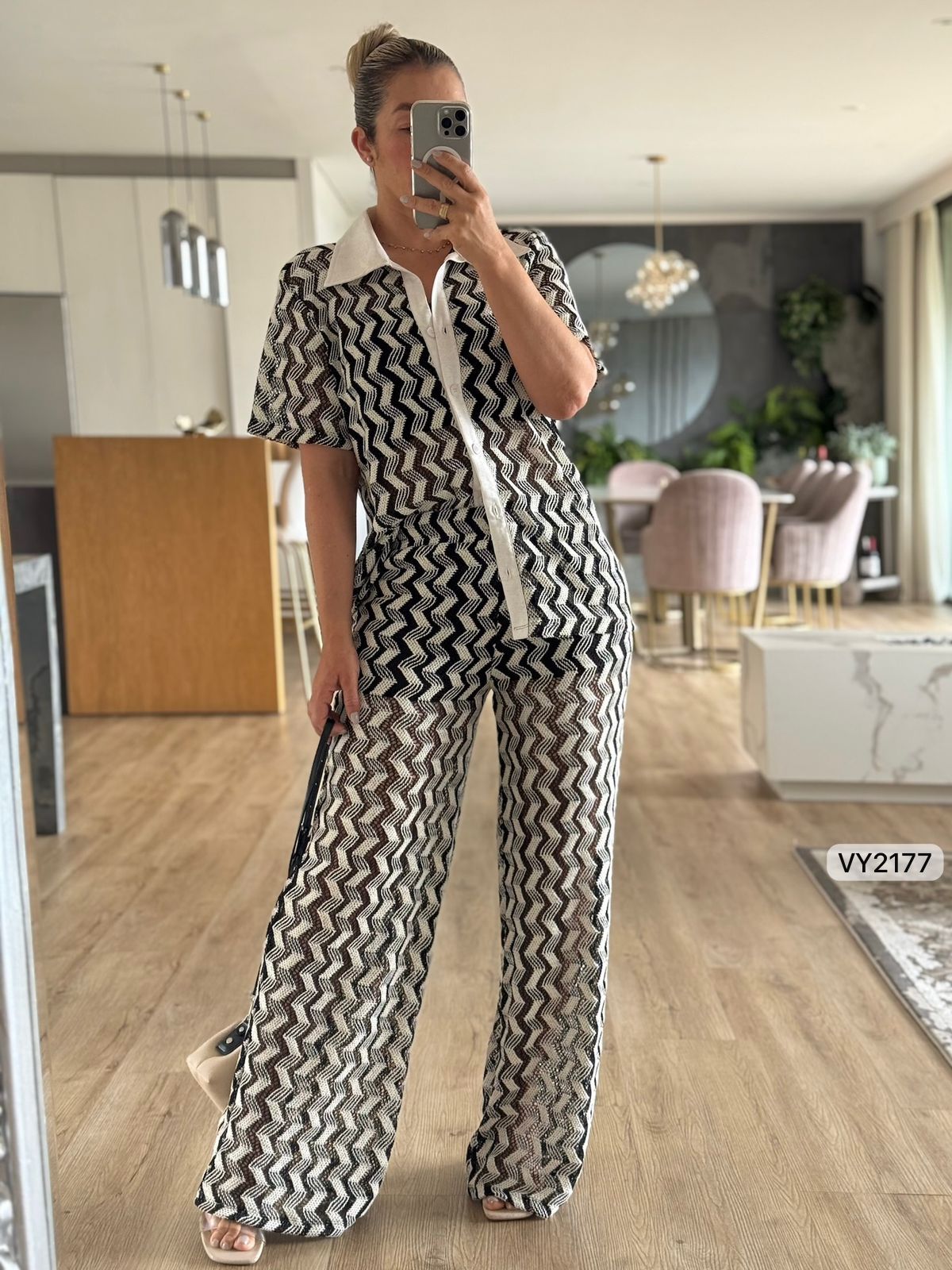 Conjunto Tejido EUREKKA – Camisa + Pantalón