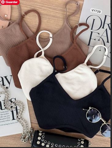 Crop Top Cuello Redondo